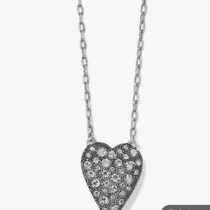 Brighton Glisten Heart Necklace Silver Plated, New With Box